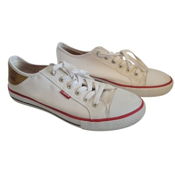 Levi's Shoes - Women's Levi's White Sneakers Canvas 9 Shoes
